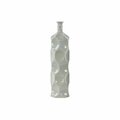 H2H Urban Trends Collection  Ceramic Round Bottle Vase With Dimpled Sides, Large - Gray H22502068